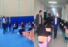 بازدید فرماندار شهرستان اصلاندوز از حوزه‌های برگزاری امتحانات نهایی