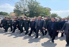 مراسم استقبال و تشییع پیکر مطهر و خاکسپاری شهید والامقام اکبر بابازاده