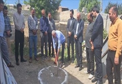 آیین کلنگ‌زنی احداث خانه بهداشت روستای اسدکندی